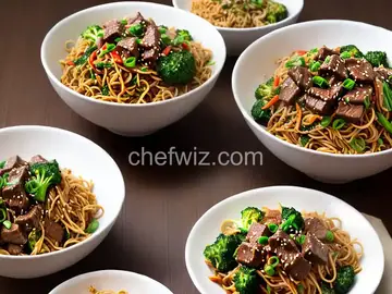 Spicy Beef and Broccoli Chow Mein