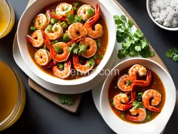 Spicy Beer-Steamed Shrimp with Kicked Up Cocktail Sauce
