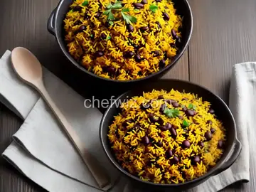 Spicy Black Beans and Yellow Rice