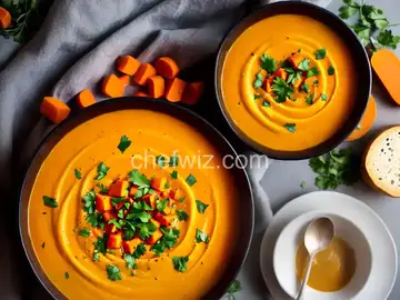 Spicy Butternut Squash and Carrot Soup