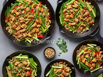 Spicy Chicken Stir-Fry With Celery and Peanuts