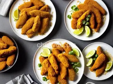 Spicy Chicken Tenders with Honey-Mustard