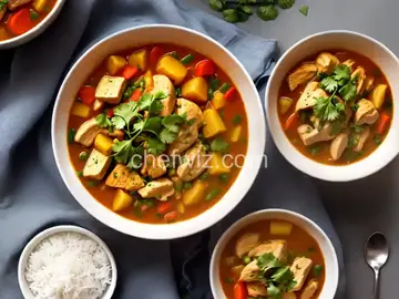 Spicy Chicken and Jicama Stew