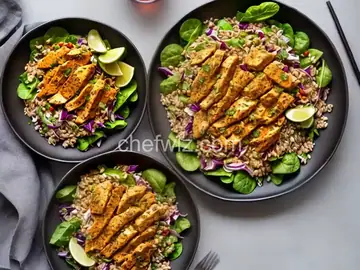 Spicy Chicken and Spelt Salad