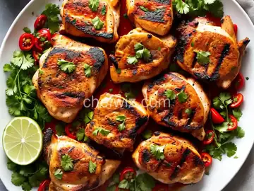 Spicy Coconut Grilled Chicken Thighs