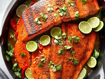 Spicy Hot Pepper Salmon