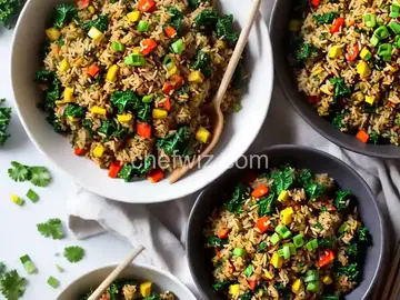 Spicy Kale and Coconut Fried Rice
