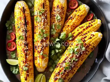Spicy Korean-Style Grilled Corn