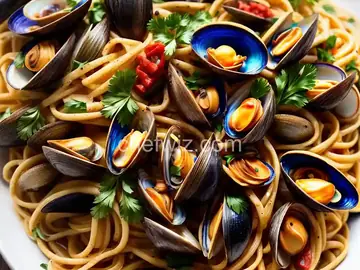 Spicy Linguine with Clams and Mussels