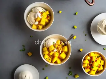 Spicy Mango No-Churn Ice Cream