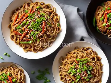 Spicy Miso Chow Mein Noodles