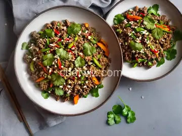 Spicy Mushroom Larb