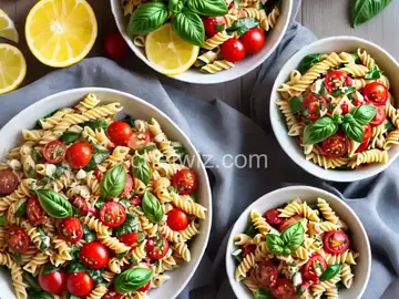 Spicy Pasta Salad With Smoked Gouda, Tomatoes and Basil