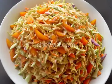 Spicy Peach Coleslaw