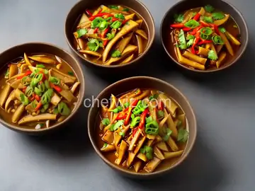 Spicy Pickled Bamboo Shoots