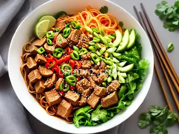 Spicy Pork Noodle Bowl
