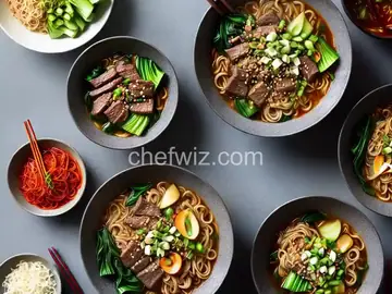 Spicy Ramen with Beef and Bok Choy