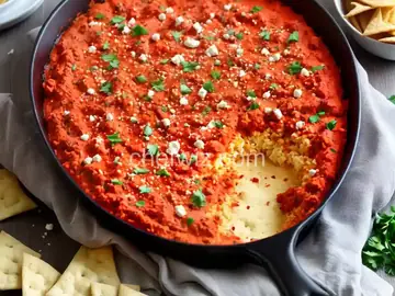 Spicy Red Pepper & Feta Dip