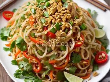 Spicy Rice Noodle Salad