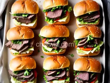 Spicy Roast Beef Sliders