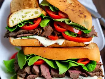 Spicy Roast Beef and Capicola Sub Sandwich