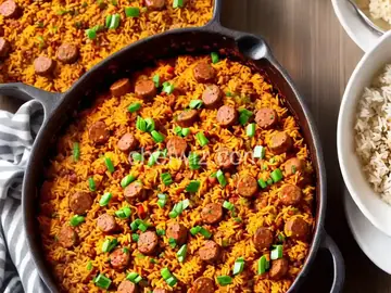 Spicy Sausage and Rice Casserole