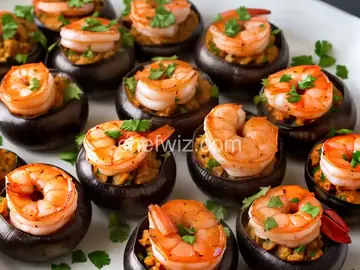 Spicy Shrimp-Stuffed Mushrooms