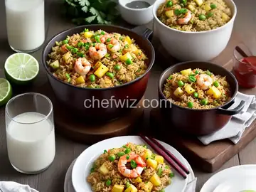 Spicy Shrimp and Pineapple Fried Rice