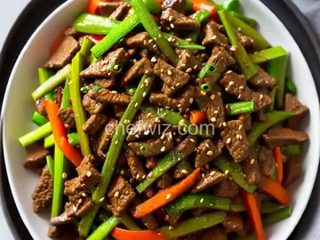 Spicy Stir-Fried Beef With Leeks and Onions Recipe