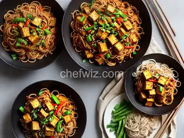 Spicy Tofu and Vegetable Lo Mein