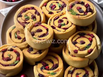 Spicy Turkey and Cranberry Pinwheels
