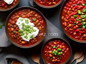 Spicy Two-Bean Vegetarian Chili