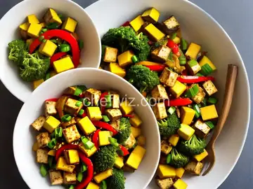 Spicy Vegan Mango and Tofu Stir-Fry