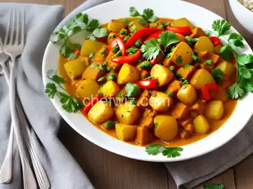 Spicy Vegan Potato Curry