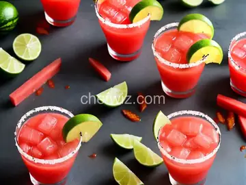 Spicy Watermelon Margaritas