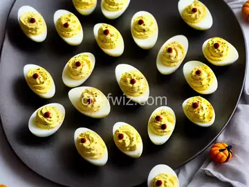 Spider Deviled Eggs for Halloween