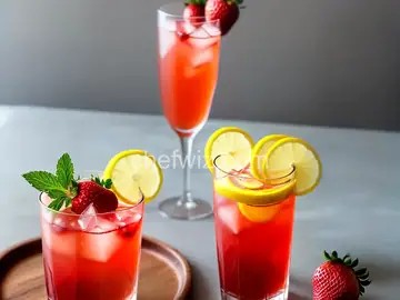 Spiked Strawberry Lemon Spritzer