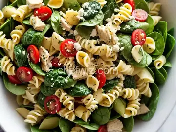 Spinach Artichoke Pasta Salad