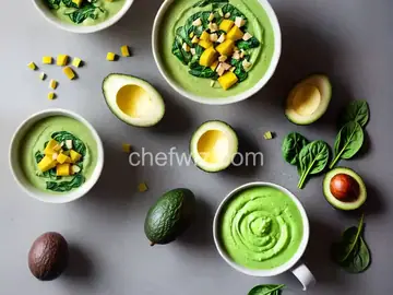 Spinach, Avocado, and Mango Smoothie