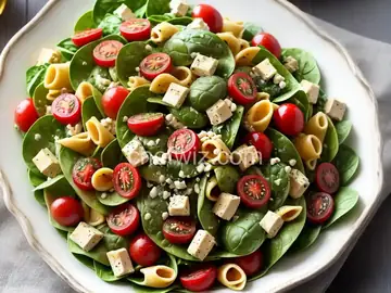 Spinach Basil Pasta Salad