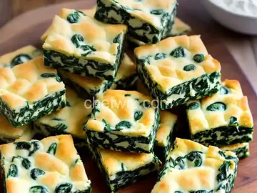 Spinach Cheese Squares