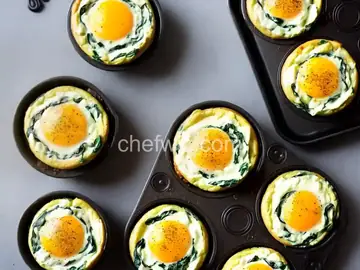 Spinach Egg White Muffins