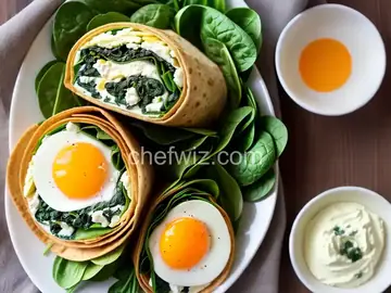 Spinach Feta Egg Wrap