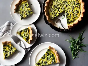 Spinach Mushroom Quiche with Tarragon