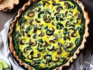 Spinach Mushroom Quiche