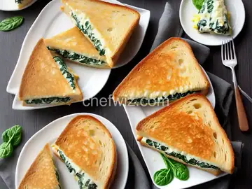 Spinach Ricotta Grilled Cheese