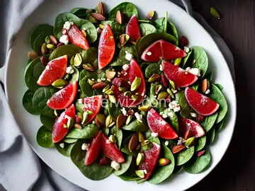 Spinach Salad with Blood Oranges and Pistachios Recipe