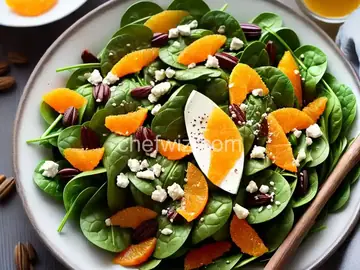 Spinach Salad with Orange Vinaigrette