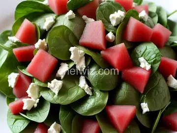 Spinach Watermelon-Mint Salad
