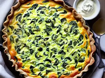 Spinach and Artichoke Quiche